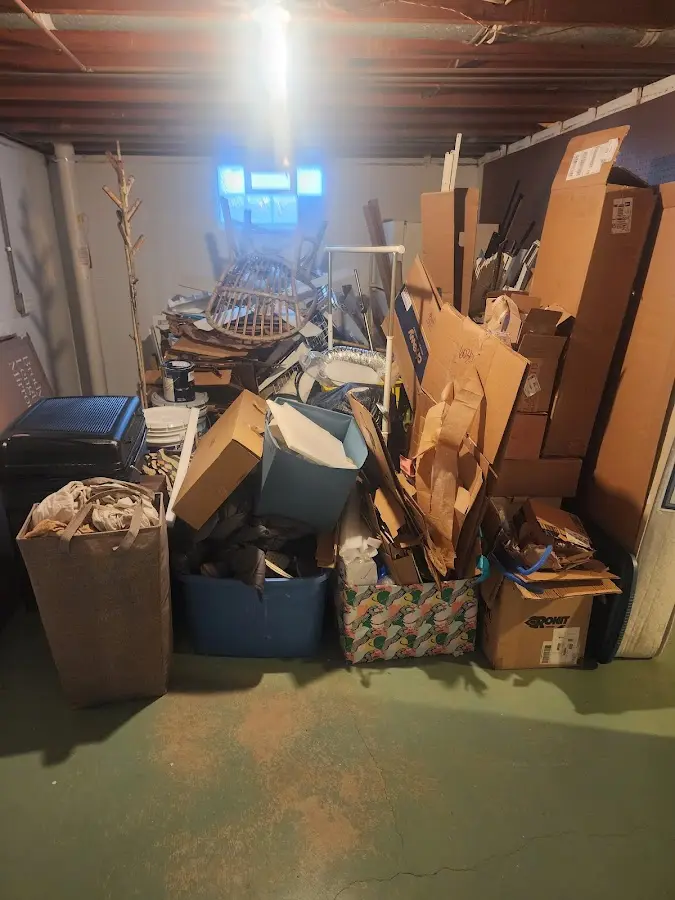 Roll-off dumpster container at job site for Yard Waste Dumpster Rental in Grand Island